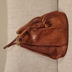 Umberto Firenze Brown Leather Handbag